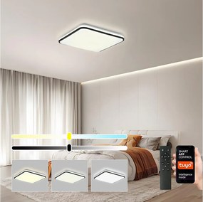 Brilagi - димируем таванен плафон SMART LED/24W/230V 43x43 cm Wi-Fi Tuya + дистанционно управление