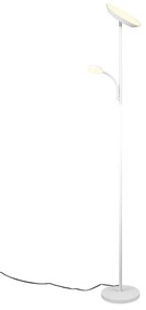Бяла LED подова лампа (височина 178 cm) Specter – Trio