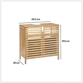 Шкаф за баня 5five Sicela, Бамбук