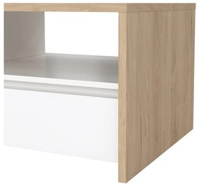 Масичка за кафе в бял и естествен цвят 60x120 cm Next – Tvilum