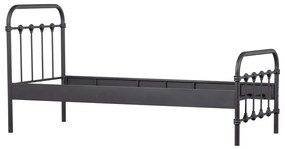 Черно единично легло с решетка 90x200 cm Moos - WOOOD