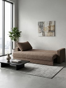 Диван Kleio Триместен-215φ 80β εκ.-Σοκολατί