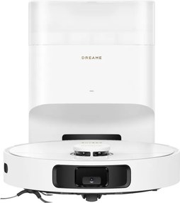Прахосмукачка робот Dreame L10s Plus RLL42SD, 7000 Pa, 5200 mAh, 60W, До 145 м2, Станция за зареждане и автоматично изпразване, Автономия 155 мин, Бял