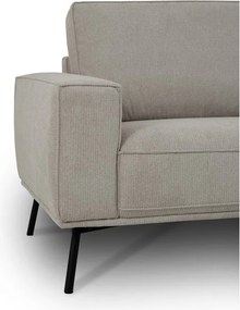 Сиво-бежов шенилов ъглов диван (десен ъгъл/L форма) Amsterdam – Scandic