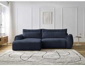 Тъмносин ъглов диван Aden – Bobochic Paris