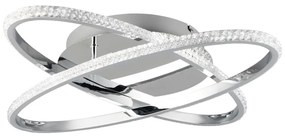 LED осветително тяло за таван в сребристо Lane - Trio