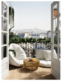 Design OUT™ Nido бял външен фотьойл Out Niddo - Karup Design