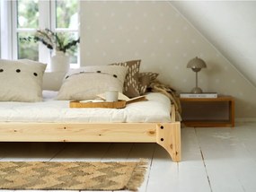 Двойно легло от борова дървесина с решетка 160x200 cm Elan - Karup Design