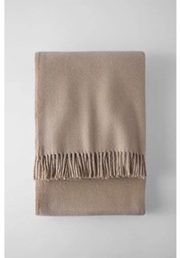 Кафяво одеяло със съдържание на памук Basics, 140 x 180 cm Plain - Euromant