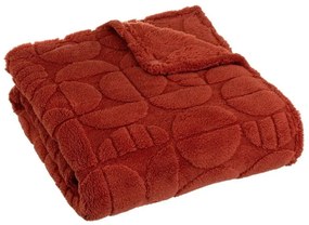 Одеяло от микроплюш в тухлен цвят 130x160 cm Mid Century – Casa Selección