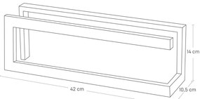 Бяла метална поставка за чехли Line - YAMAZAKI