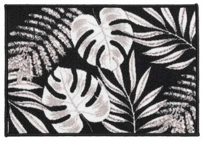 Черен килим подходящ за пране 40x60 cm Amber – douceur d'intérieur