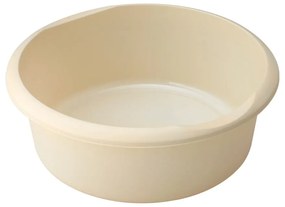 Кръгъл пластмасов леген в кремав цвят, ø 34 cm - Addis