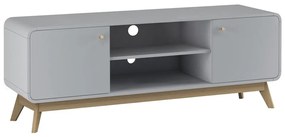 Сива маса за телевизор 140x53 cm Caitlin – Støraa