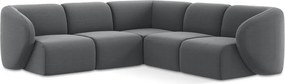 Сив кадифен ъглов диван Lani – Makamii