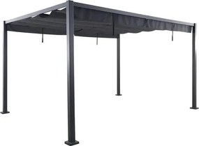 Беседка Hesperide Zalya, Алуминий, Графит, 4x3 m