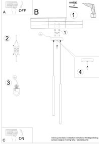 Зелено висящо осветително тяло ø 15 cm Fideus – Sollux