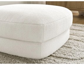 Бяла табуретка от прежда с примки от букле Leonore – Bobochic Paris