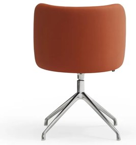 Оранжев тапициран трапезен стол Mogi – Teulat