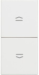 RW4027 Ключ за управление на щори 1P 10A,250V,превкл. контакт,1M,Бял,Bticino Classia