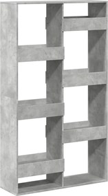 3309576 vidaXL Разделител за стая, бетонно сив, 100x33x175 см, инженерно дърво