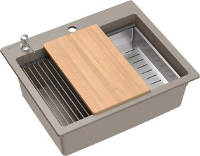 гранитна мивка KURT 110 WORKSTATION BEIGE