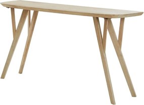 Конзолна маса от масивно манго в естествен цвят 44x160 cm Quenza – Light &amp; Living