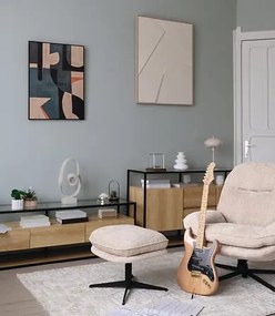 Табуретка за крака atmosphera Stelan, Бежов, 53x48x44 см