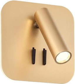 Redo 01-2977 - LED стенен аплик QUDA LED/6W/230V + LED/3W CRI 90 златен