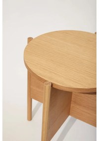 Кръгла странична масичка от декор от дъб ø 55 cm Dash – Hübsch