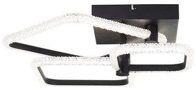 Brilliant - LED димируемо таванно осветително тяло AYDIN LED/34W/230V, черно, с дистанционно управление