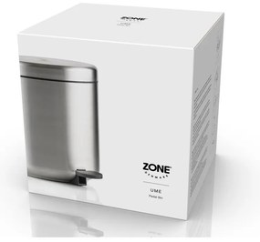 Кошче за боклук с педал от неръждаема стомана в матово сребрист цвят 4 l Ume – Zone