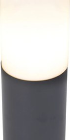 Антрацитно сива лампа за стълб 45 см IP44 - Rox