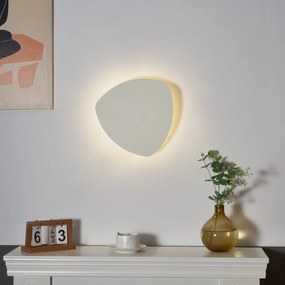 Дизайнерска стенна лампа бежова органична 32 см 2 светлини - Pulley