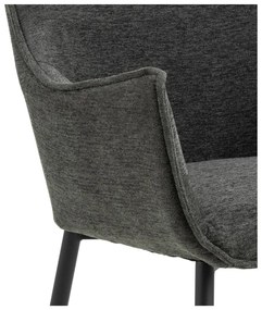 Тъмносив тапициран трапезен стол Bonita – Actona