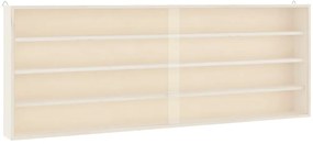 4017388 vidaXL Дървена колекционерска витрина с врати 100x8,5x37 см