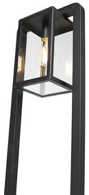 Модерна подова лампа за външен монтаж черна - Rotterdam Balanco