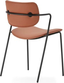 Трапезни столове в комплект от 2 бр. в тухлен цвят Maika – Marckeric