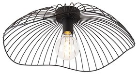 Дизайнерска таванна лампа черна 50 см - Pua