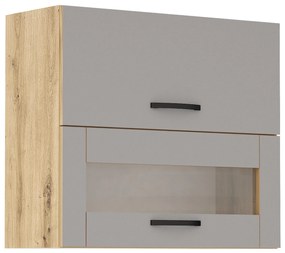 Горен кухненски шкаф Лорен 80/Сив мат G41