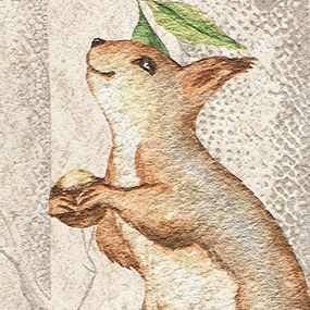 Фототапет за детска стая с мечка и горски животни – Woodland Friends