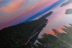 Картина на платно – Езеро при залез