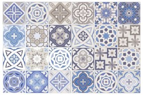 Комплект от 24 декоративни стикера за стена , 20 x 20 cm Honduras - Ambiance