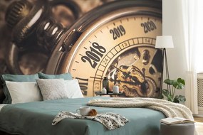 Самозалепващ фототапет – Винтидж джобен часовник