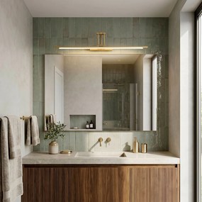 LED аплик за баня SWE024-1W 80cm Brush Gold