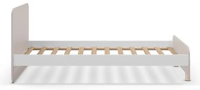 Кремаво детско легло от масивен бор 90x190 cm Nora – Marckeric