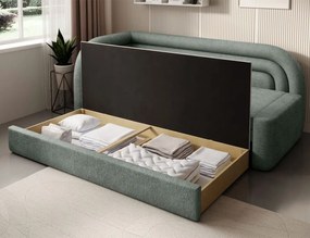 Разтегателно легло Fanuci - Зелено - Ляво