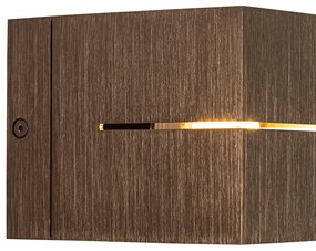 Модерна стенна лампа тъмно бронз - Transfer Groove