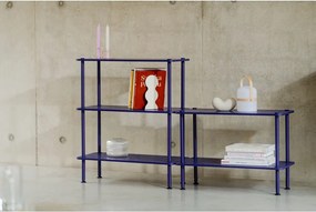 Син стелаж от декор от дъб 80x54,5x35 cm Teidi – noo.ma