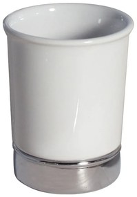 Бяла чаша за четки за зъби York - iDesign